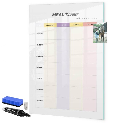Magnettafel zum schreiben Tages-Speiseplaner
