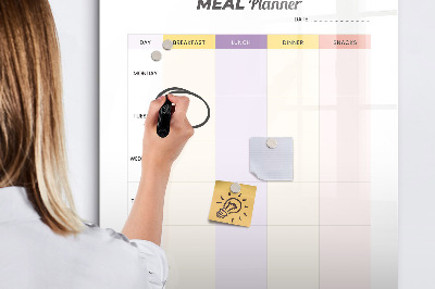 Magnettafel zum schreiben Tages-Speiseplaner