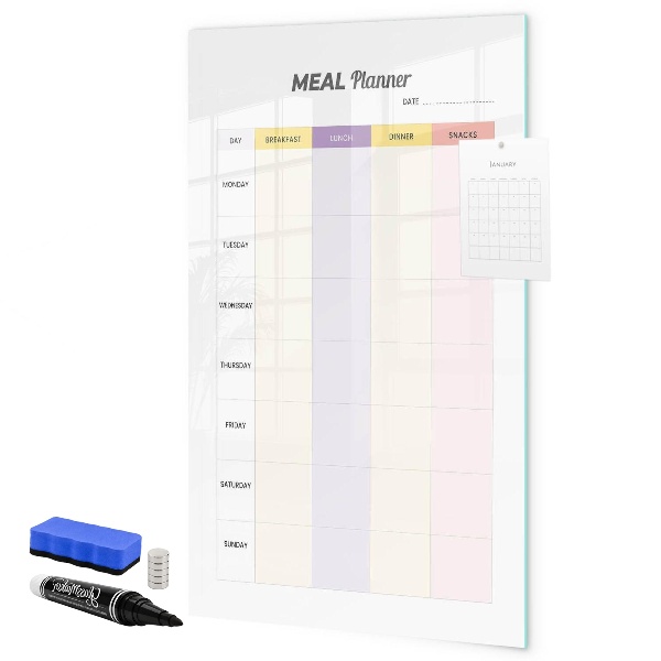 Magnettafel zum schreiben Tages-Speiseplaner