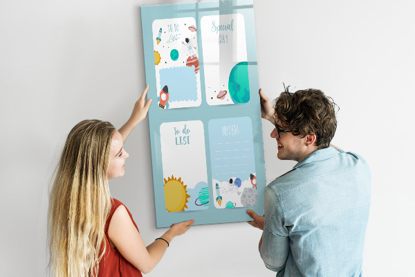 Schreib magnettafel Planer mit Platz für Fotos