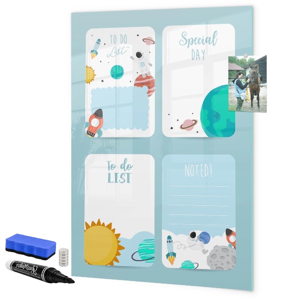 Schreib magnettafel Planer mit Platz für Fotos