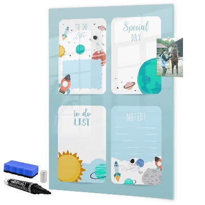 Schreib magnettafel Planer mit Platz für Fotos