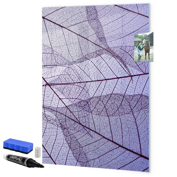 Magnettafel zum schreiben Magnettafel mit Blattmuster