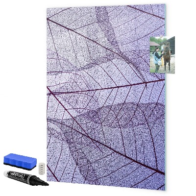 Magnettafel zum schreiben Magnettafel mit Blattmuster