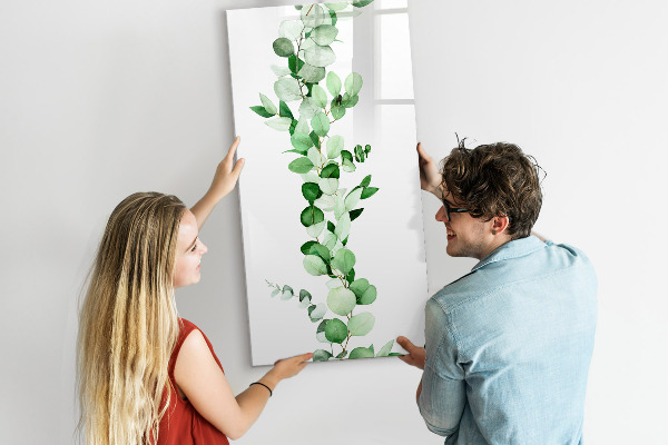 Schreib magnettafel Grünes Motiv mit Platz für Fotos