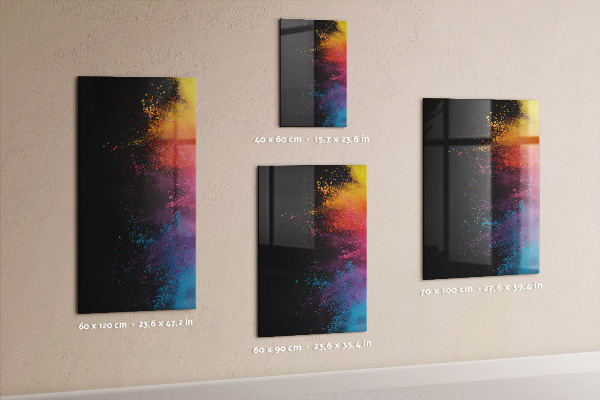 Schreib magnettafel Grünes Motiv mit Platz für Fotos