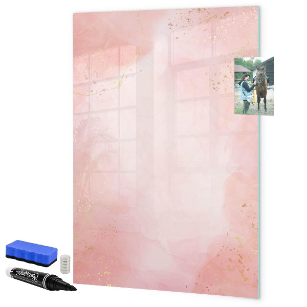 Magnettafel zum schreiben Pastellfarbene Tafel für Fotos und Notizen
