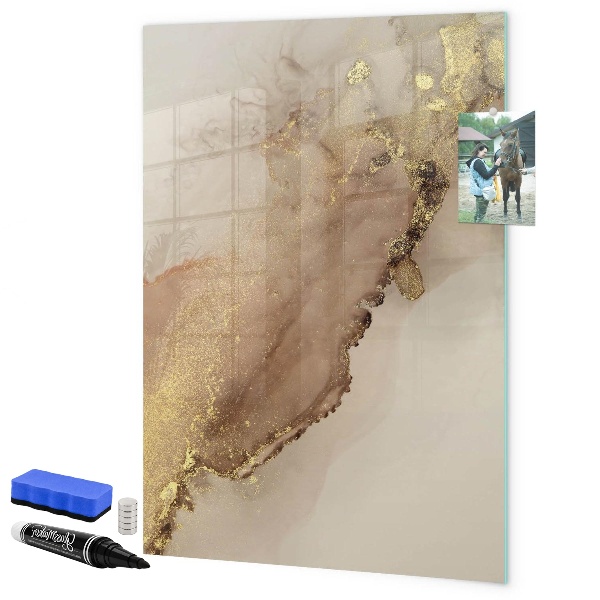 Schreib magnettafel Stilvolle Pinnwand für Fotos und Notizen