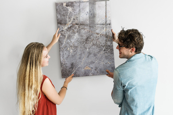Schreib magnettafel Memotafel mit Magneten und Fotos