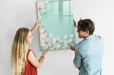 Magnettafel zum schreiben Kreatives Board mit floralem Motiv