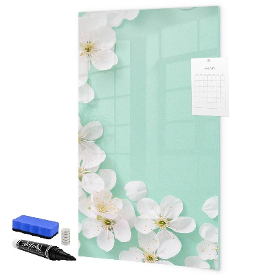 Magnettafel zum schreiben Kreatives Board mit floralem Motiv