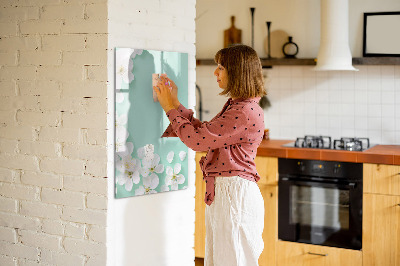 Magnettafel zum schreiben Kreatives Board mit floralem Motiv