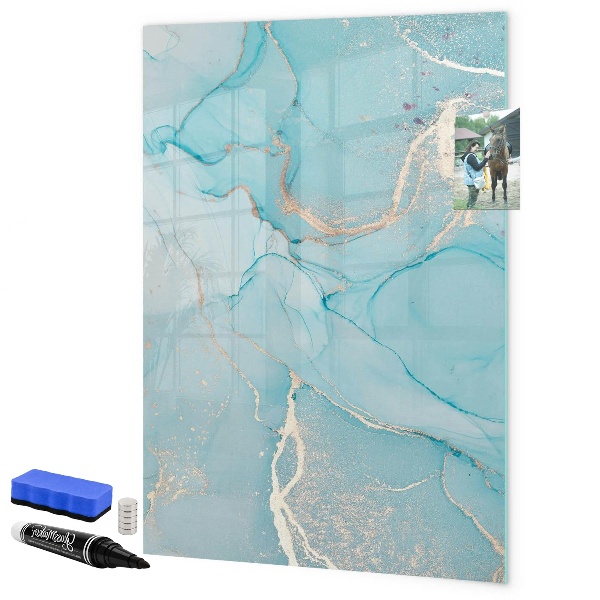 Magnettafel zum schreiben Eine farbenfrohe Tafel für Fotos und Notizen