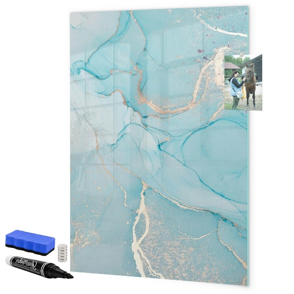 Magnettafel zum schreiben Eine farbenfrohe Tafel für Fotos und Notizen