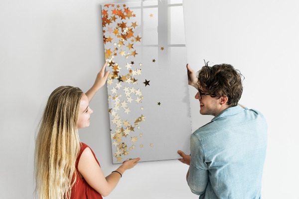 Schreib magnettafel Kreative Pinnwand für Fotos und Notizen