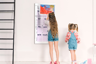 Schreib magnettafel Geburtstagskalender mit Platz für Fotos