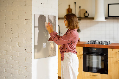 Magnettafel zum schreiben Moderne Fotodisplaytafel