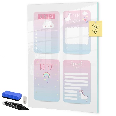 Magnettafel zum schreiben Planen mit Freude und Kreativität