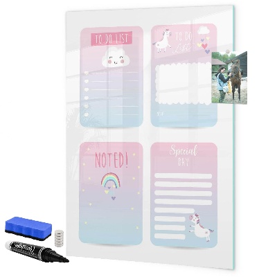 Magnettafel zum schreiben Planen mit Freude und Kreativität