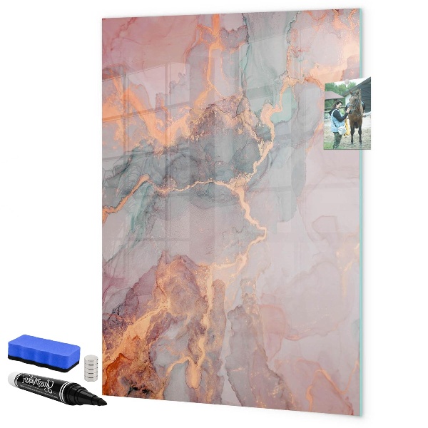 Schreib magnettafel Eine stylische Tafel für Notizen und Fotos