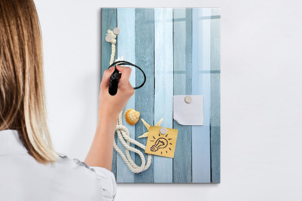 Magnettafel zum schreiben Erinnerungsfotos von Strandurlauben