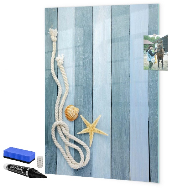 Magnettafel zum schreiben Erinnerungsfotos von Strandurlauben