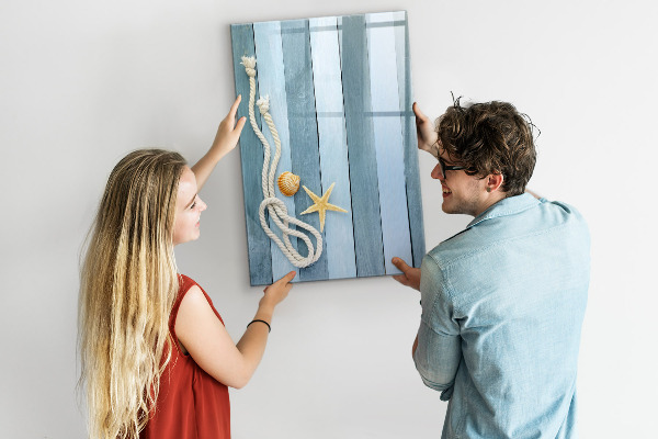 Magnettafel zum schreiben Erinnerungsfotos von Strandurlauben