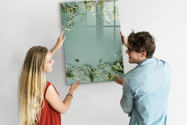 Schreib magnettafel Ein kreativer Ort für Erinnerungen und Fotos