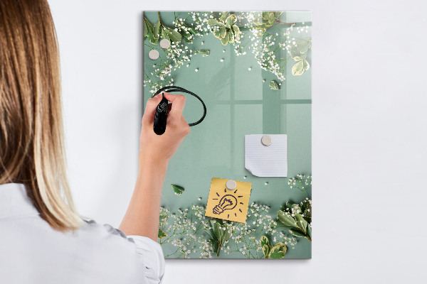 Schreib magnettafel Ein kreativer Ort für Erinnerungen und Fotos