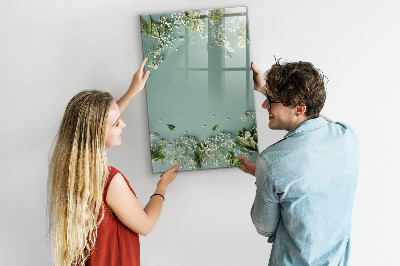 Schreib magnettafel Ein kreativer Ort für Erinnerungen und Fotos