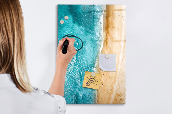 Schreib magnettafel Erinnerungen an einen Urlaub am Meer
