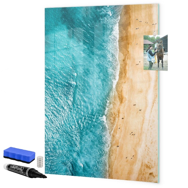 Schreib magnettafel Erinnerungen an einen Urlaub am Meer