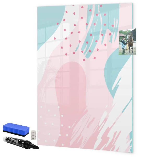 Magnettafel zum schreiben Eine farbenfrohe Tafel für Fotos und Notizen