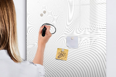 Schreib magnettafel Ein Spiegel mit Platz für Fotos