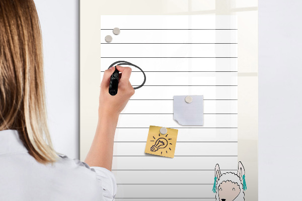 Schreib magnettafel Eine To-Do-Liste mit einem niedlichen Thema