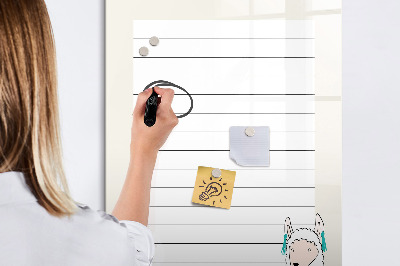 Schreib magnettafel Eine To-Do-Liste mit einem niedlichen Thema