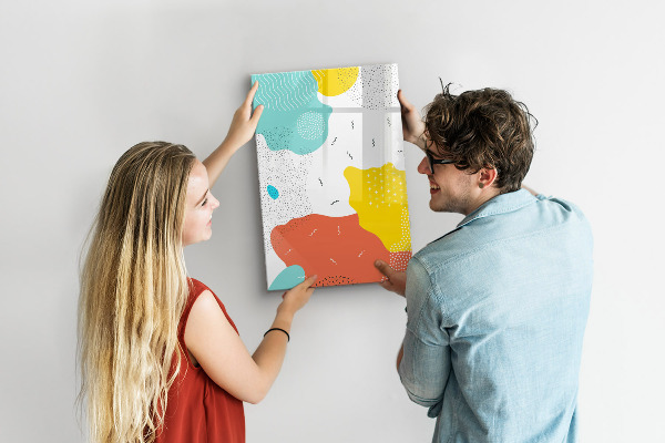 Magnettafel zum schreiben Bunte Tafel für Fotos und Notizen