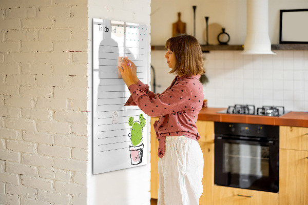 Magnettafel zum schreiben Eine To-Do-Liste mit einer kreativen Wendung