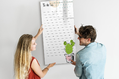 Magnettafel zum schreiben Eine To-Do-Liste mit einer kreativen Wendung