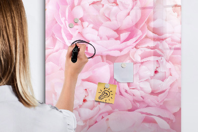 Magnettafel zum schreiben Blumenmotiv mit Platz für Fotos
