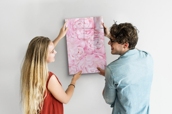 Magnettafel zum schreiben Blumenmotiv mit Platz für Fotos