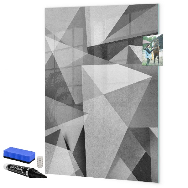 Magnettafel zum schreiben Moderne Tafel für Notizen und Fotos