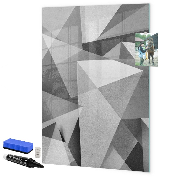 Magnettafel zum schreiben Moderne Tafel für Notizen und Fotos