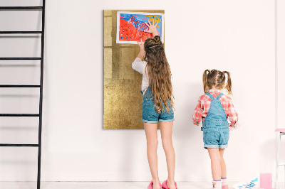 Schreib magnettafel Goldene Tafel für Fotos und Notizen