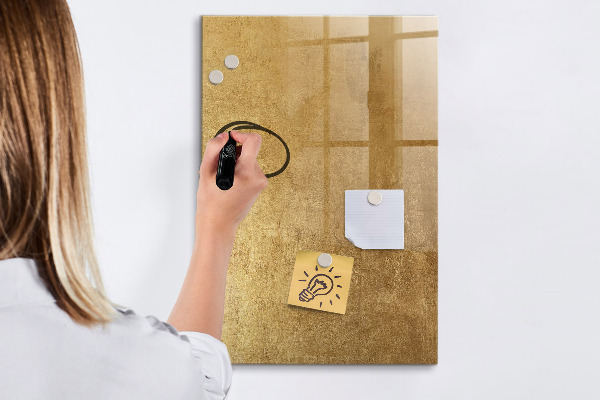 Schreib magnettafel Goldene Tafel für Fotos und Notizen