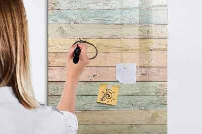 Magnettafel zum schreiben Stilvolle Pinnwand für Fotos und Notizen