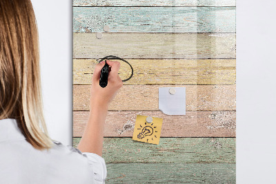 Magnettafel zum schreiben Stilvolle Pinnwand für Fotos und Notizen