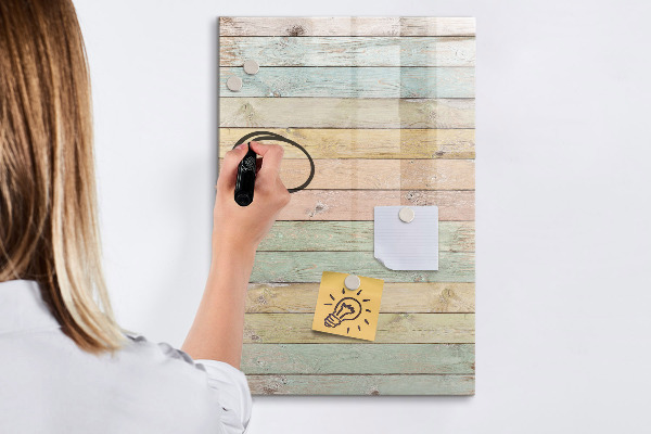 Magnettafel zum schreiben Stilvolle Pinnwand für Fotos und Notizen