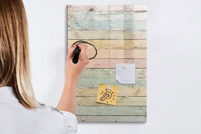 Magnettafel zum schreiben Stilvolle Pinnwand für Fotos und Notizen