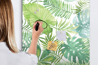 Magnettafel zum schreiben Grüne Tafel mit Platz für Fotos